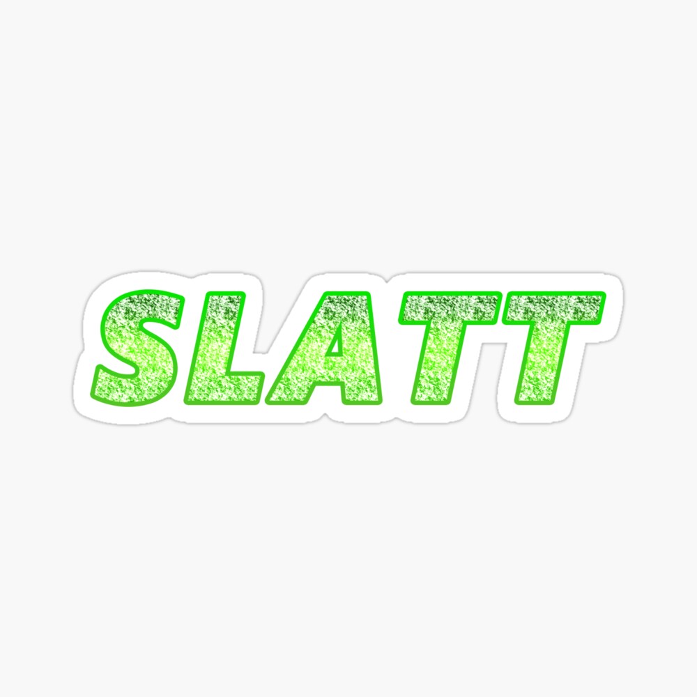 Slatt Glow Text  Laptop Sleeve