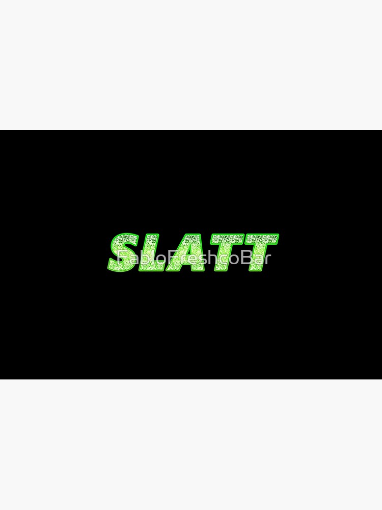 Slatt Glow Text  Laptop Sleeve