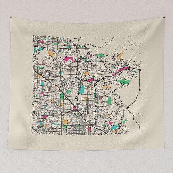 Item preview, Anaheim, California Street Map designed and sold by A Deniz Akerman.