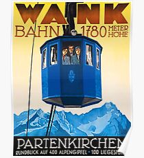 Wank Mountain Bahn, Germany Poster