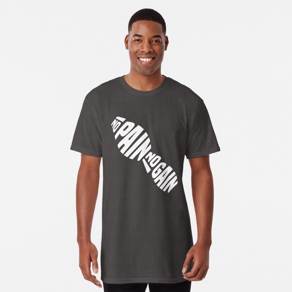 T-shirt long « NO PAIN NO GAIN by Asbeendesign»