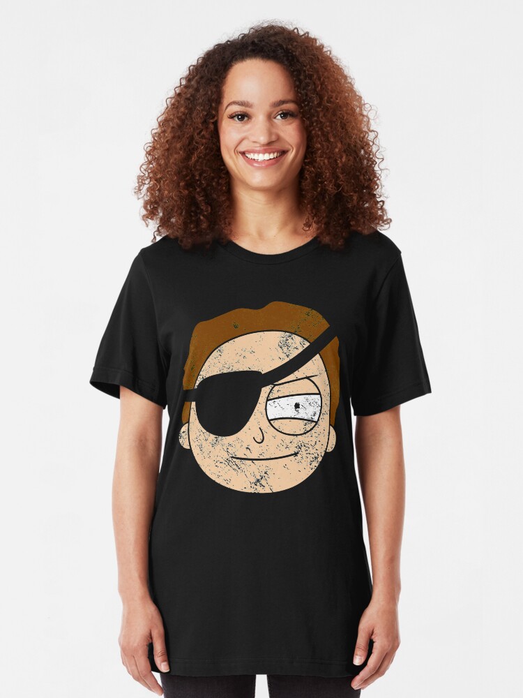 Alternate view of Vintage Evil Morty Slim Fit T-Shirt