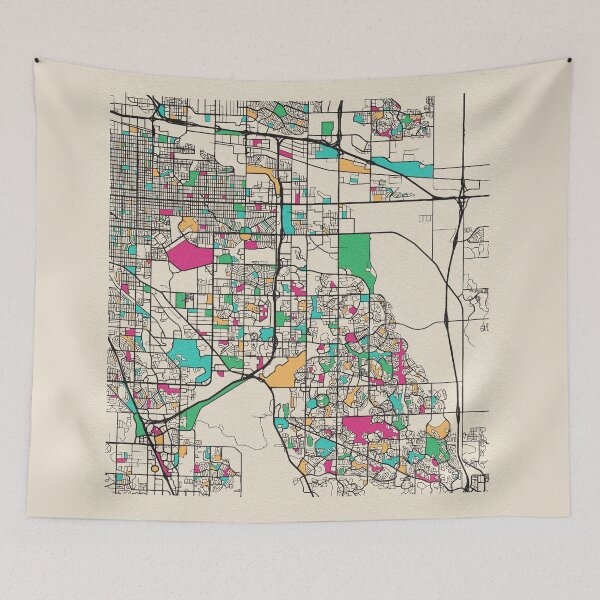 Item preview, Aurora, Colorado Street Map designed and sold by A Deniz Akerman.
