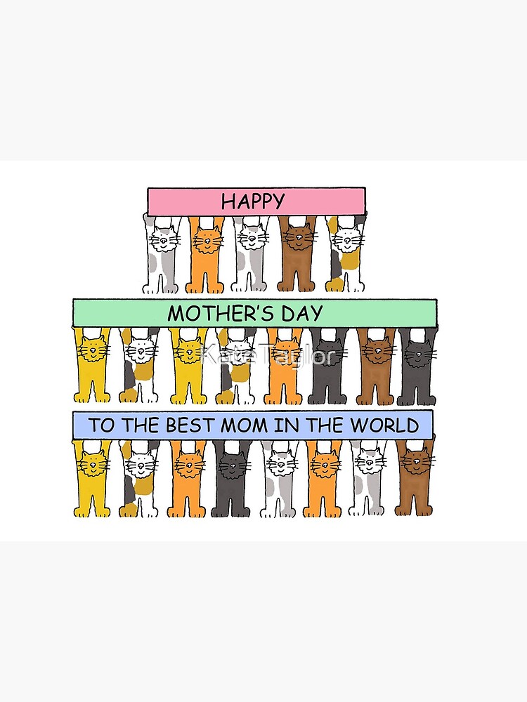 Lámina rígida for Sale con la obra «Feliz cumpleaños número 18 de dibujos  animados lindos gatos sosteniendo una pancarta» de KateTaylor