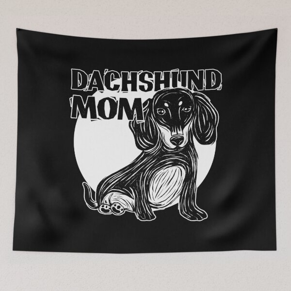 Item preview, Linocut Dachshund Mom designed and sold by nvdesign.