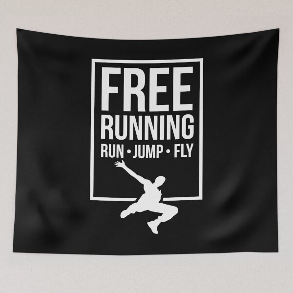 Item preview, Free Running Run Jump Fly Parkour Gift Idea designed and sold by haselshirt.