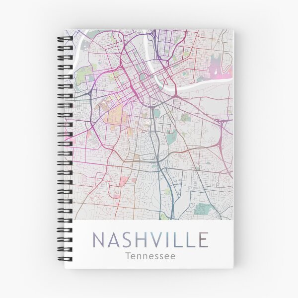 Item preview, Nashville Map, USA City Tennessee, Travel, Traveler Gift  designed and sold by TheRedFinch.