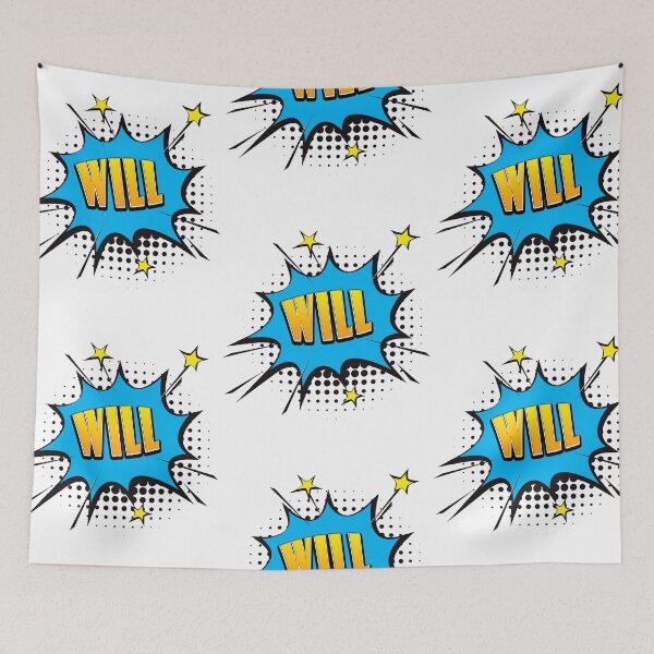 Item preview, Comic book speech bubble font first name Will designed and sold by PM-Names.
