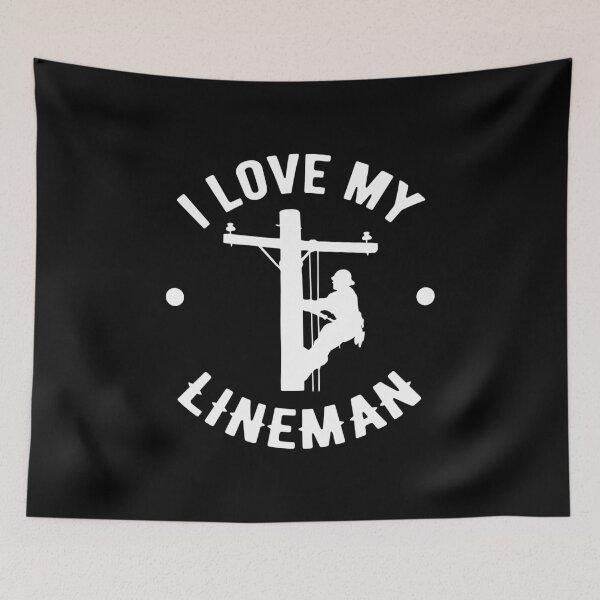 Item preview, I Love My Line Man Line Worker Gift Idea designed and sold by haselshirt.