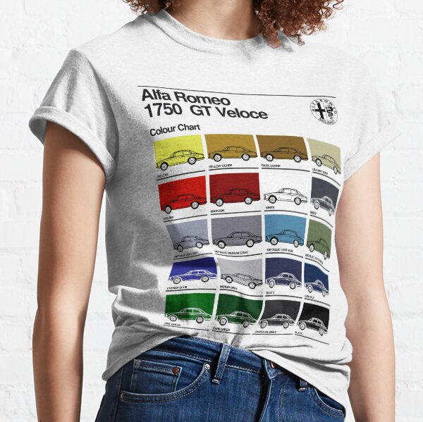 ALFA ROM0 1750 GTV-FARBTABELLE Classic T-Shirt