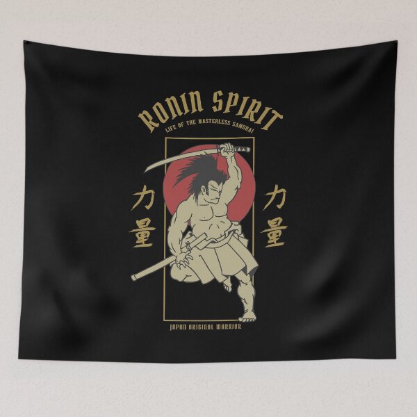 Item preview, ronin warriors sageronin shirt-ronin samurai shirt-ronin samurai-ronin t shirt-47 ronin legend-ronin art-wall hanging ronin-47 ronin-ronin designed and sold by Will Snell.