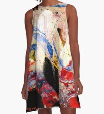 high contrast dynamic abstract A-Line Dress