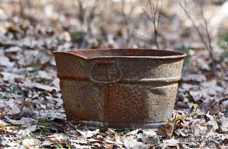 "Old rusty bucket" by capturingsmiles Redbubble