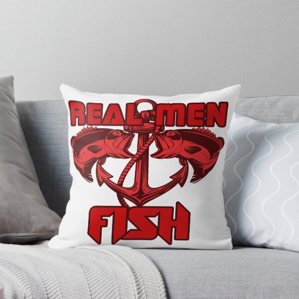Item preview, Real men fish | Angler T-Shirt designed and sold by Rokahr-overland.