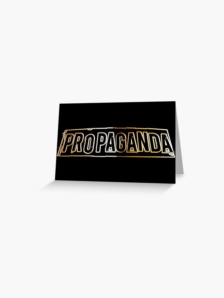 Tarjetas de felicitación «PROPAGANDA. Diseño de marca de ropa fresca.» de  doughballdesign | Redbubble