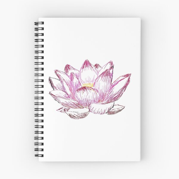 Item preview, Pink Lotus Line Drawing designed and sold by BelovedEarth.