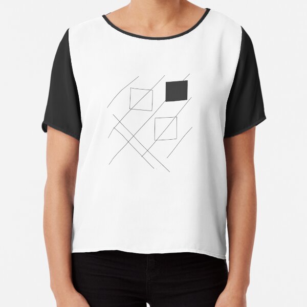 geomatrical pattern Chiffon Top