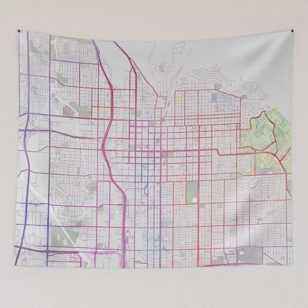 Item preview, Salt Lake City Map, USA City Utah, Travel, Traveler Gift  designed and sold by TheRedFinch.
