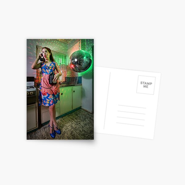 ATTACK OF THE MUTANT DISCO BALL!!! Postcard