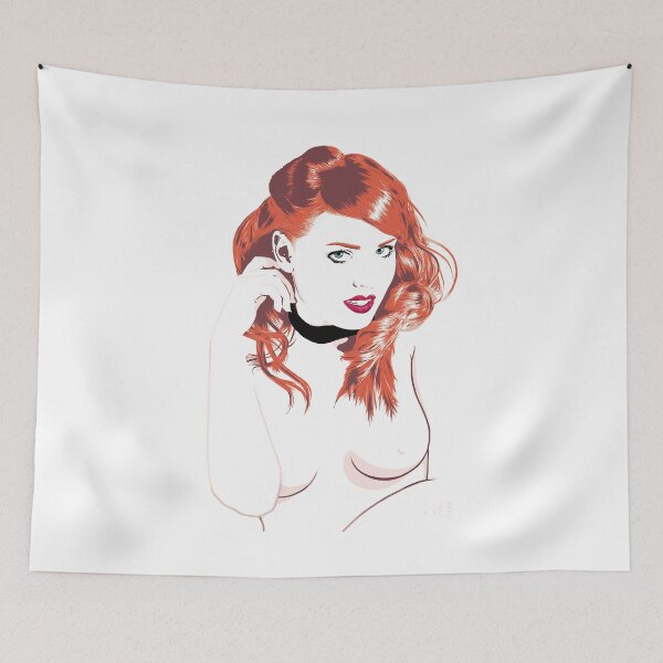 Item preview, Modern pin up girl - red passion designed and sold by georgatos.