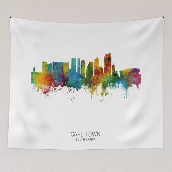 Item preview, Cape Town South Africa Skyline designed and sold by ArtPrints.