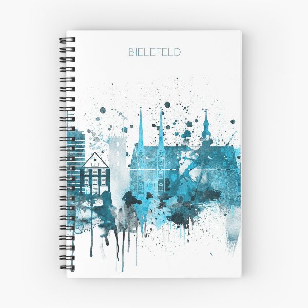 Item preview, Bielefeld Monochrome Blue Skyline designed and sold by DimDom.