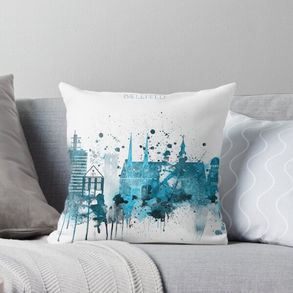 Item preview, Bielefeld Monochrome Blue Skyline designed and sold by DimDom.