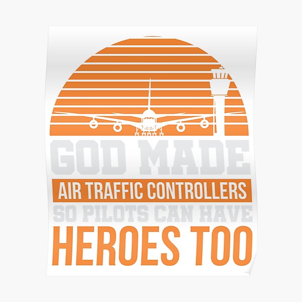 Funny Air Traffic Controller Hero Gift Poster