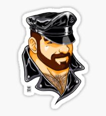 ADAM LIKES LEATHER Sticker
