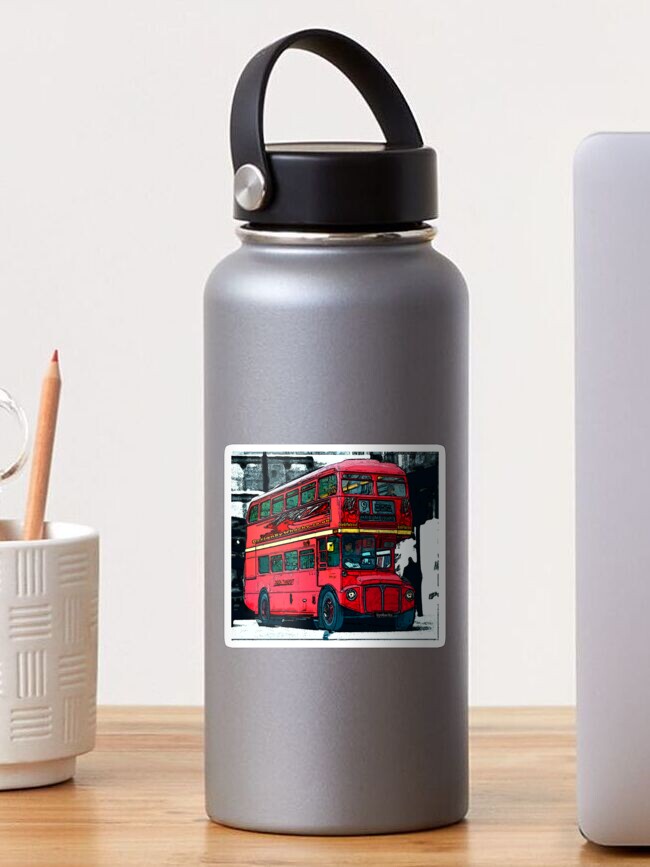 Thumbnail 1 of 3, Sticker, London Bus bywhacky designed and sold by bywhacky.