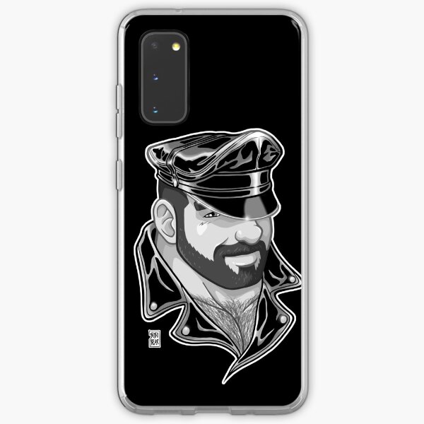 ADAM LIKES LEATHER - BLACK AND WHITE Samsung Galaxy Soft Case