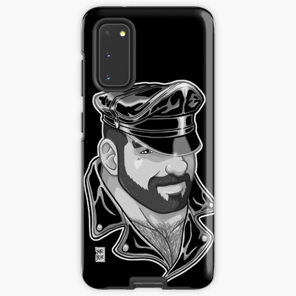 ADAM LIKES LEATHER - BLACK AND WHITE Samsung Galaxy Tough Case
