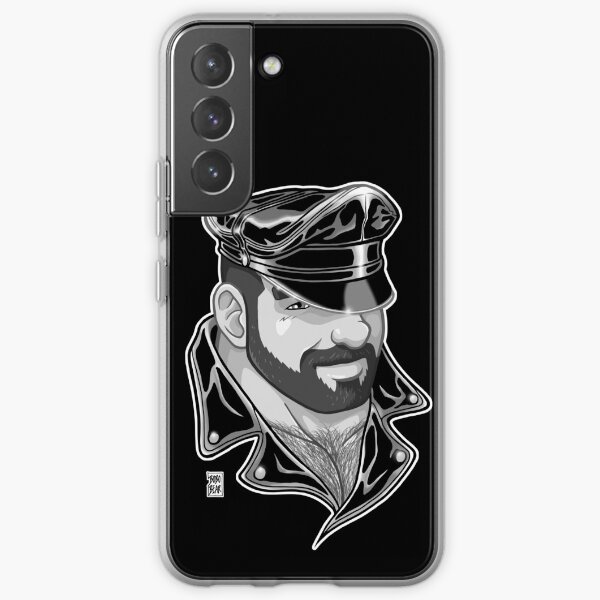 ADAM LIKES LEATHER - BLACK AND WHITE Samsung Galaxy Soft Case