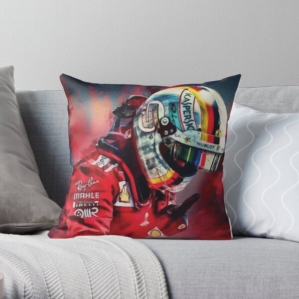 Vettel F1 2019 Scuderia Throw Pillow