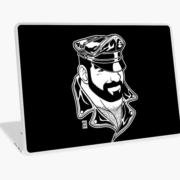ADAM LIKES LEATHER - LINEART Laptop Skin