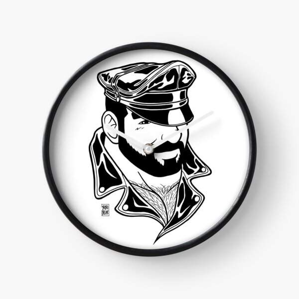 ADAM LIKES LEATHER - LINEART Clock