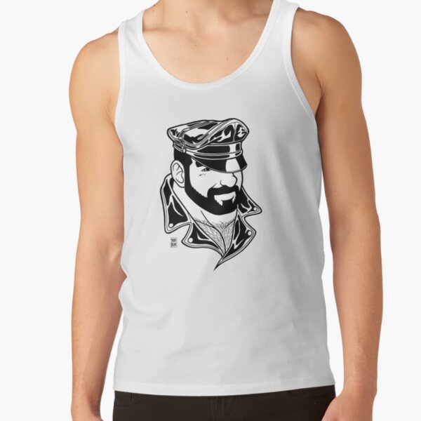 ADAM LIKES LEATHER - LINEART Tank Top