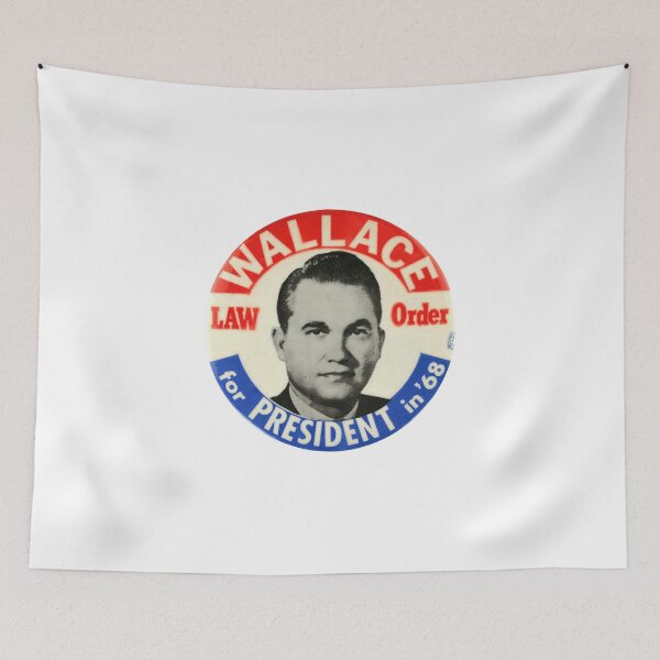 Item preview, George Wallace 1968 Presidential Campaign Law and Order Button Design designed and sold by Chunga.