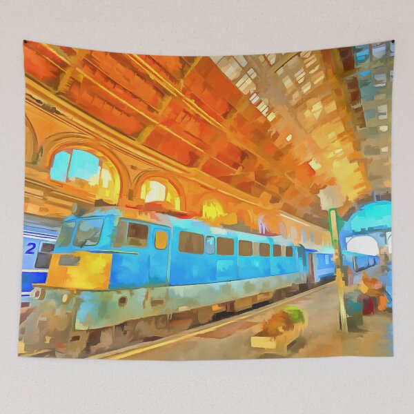 Item preview, Railway Station Pop Art designed and sold by Londonimages.