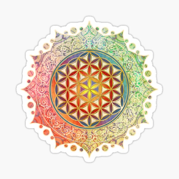 Item preview, Sacred Geometry FLOWER OF LIFE - Vintage Mandala 1 designed and sold by EDDArt.
