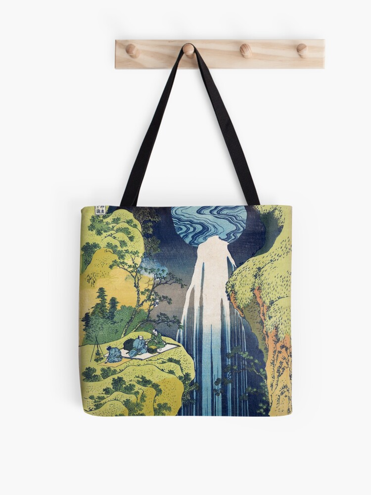 Hokusai Japanese Ukiyoe Art: The Amida Falls in the Far Reaches of the  Kisokaido Road | Tote Bag