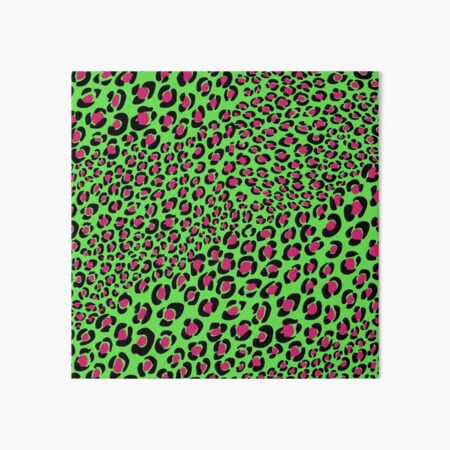 Pink green leopard print, cool animal print, punk glam pattern Scarf for  Sale by Toomuchfun