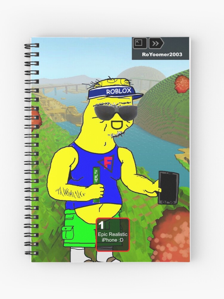 Roblox Boomer 2 Spiral Notebook By Boomerusa Redbubble - hazmat suits roblox