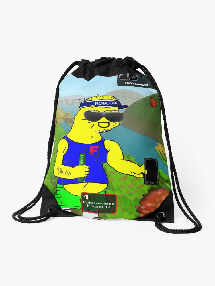 Roblox Boomer 2 Drawstring Bag By Boomerusa Redbubble - roblox boomer 2 ipad caseskin by boomerusa