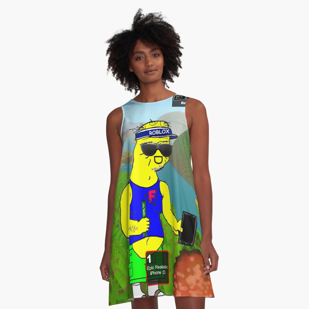 Roblox Boomer 2 A Line Dress By Boomerusa Redbubble - afro 30 roblox