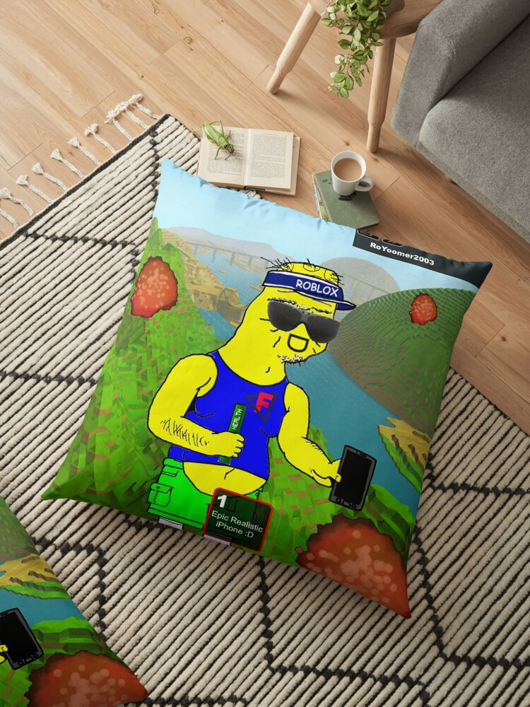 Roblox Boomer 2 Floor Pillow By Boomerusa Redbubble - pepe roblox meme duvet cover by boomerusa redbubble