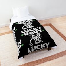 Lucky Irish Baby Rabbit for St. Patricks Day Comforter