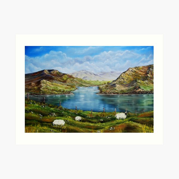 "Connemara Spring, Ireland" - oil painting Art Print