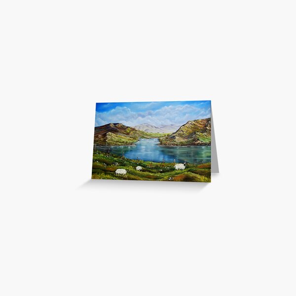 "Connemara Spring, Ireland" - oil painting Greeting Card