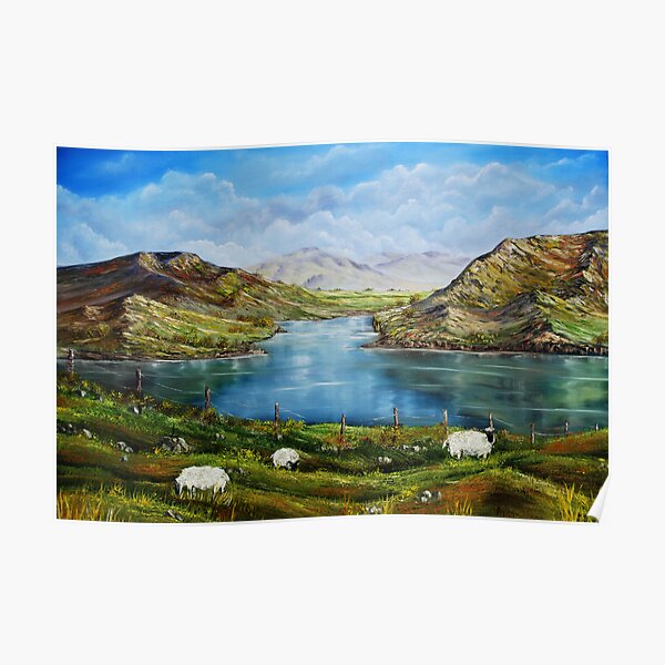 "Connemara Spring, Ireland" - oil painting Poster